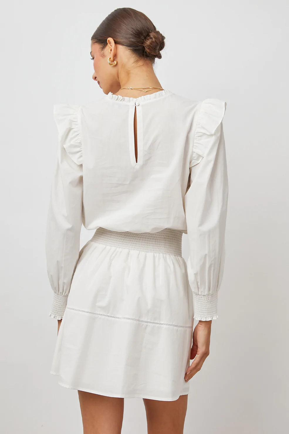 FAREN DRESS WHITE - BACK BODY