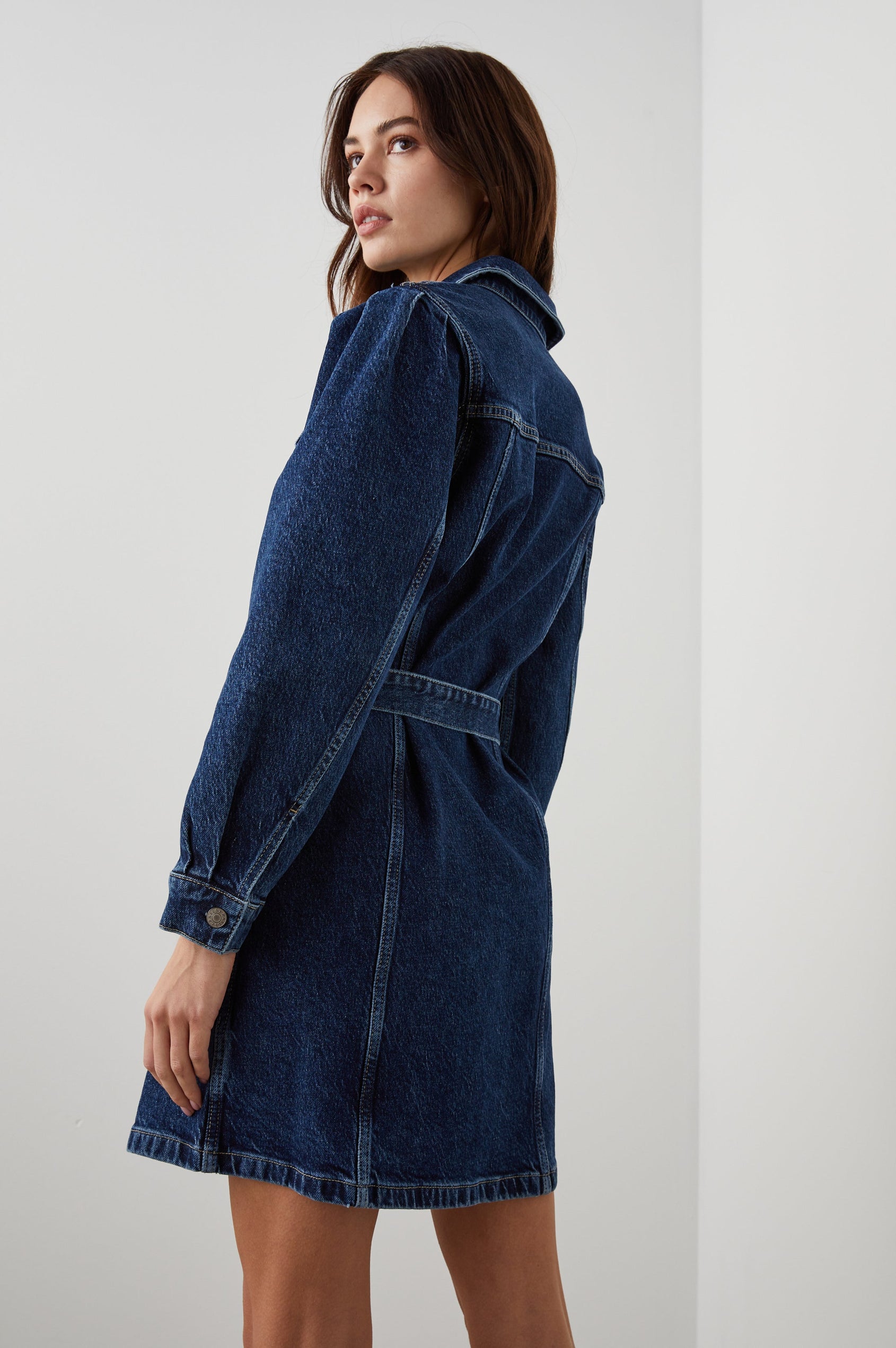GRIFFITH DRESS COLLEGIATE BLUE - BACK ANGLE