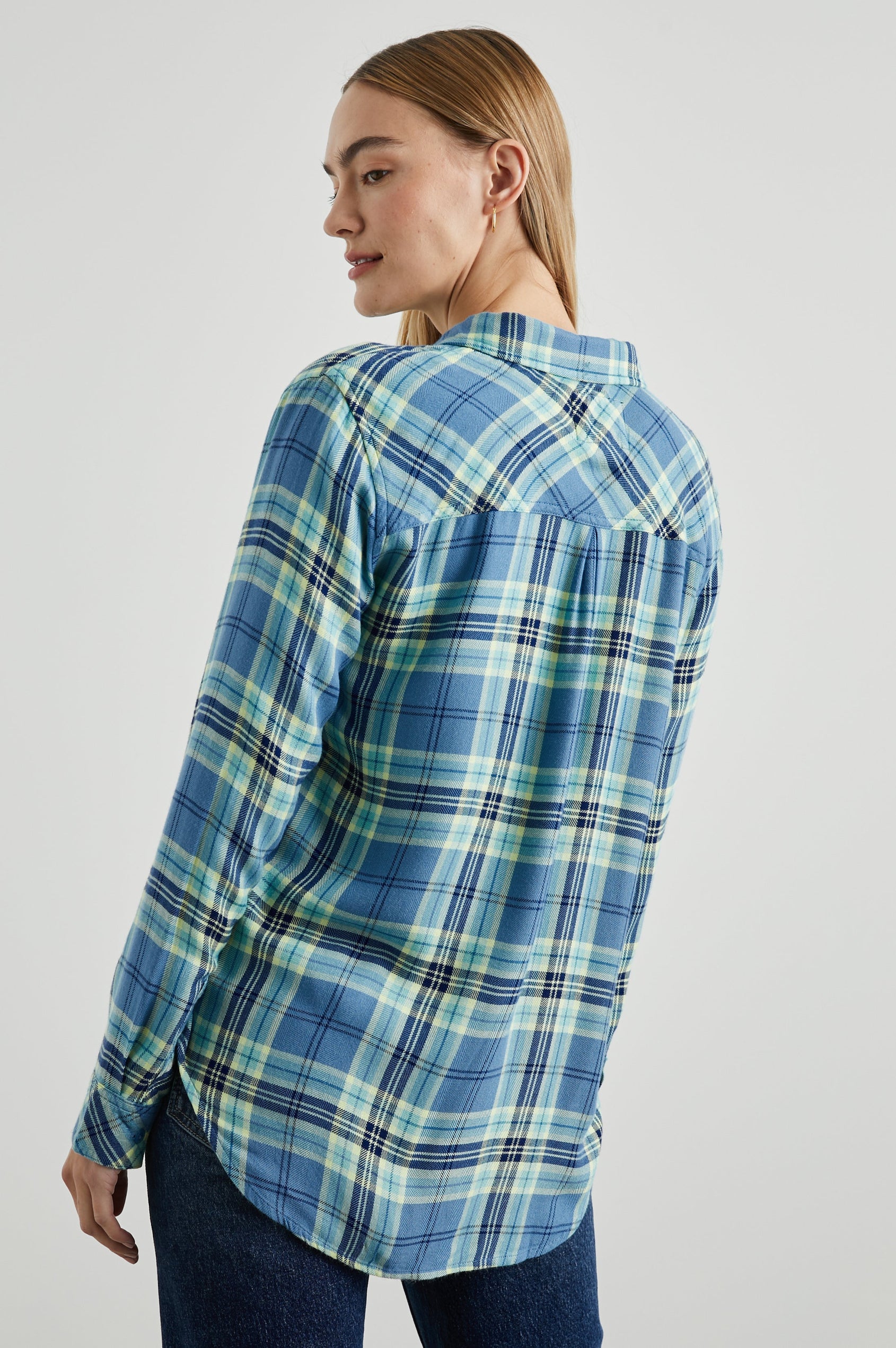 HUNTER SHIRT BLUEBELL CITRON - BACK