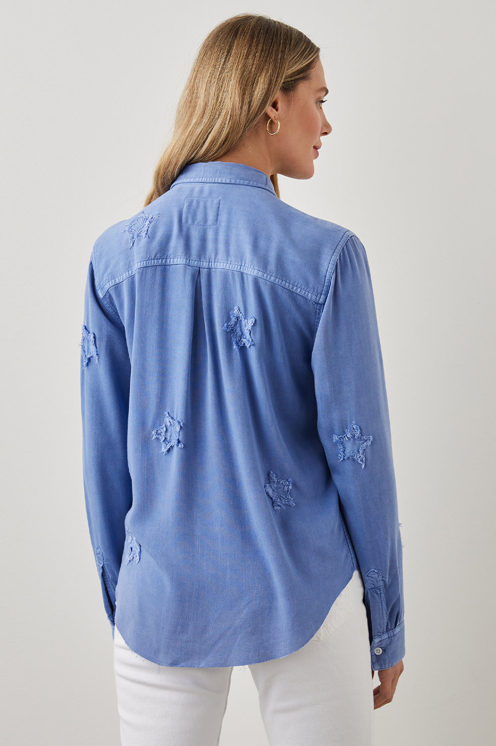 INGRID SHIRT RAW FRENCH MILITARY STARS - BACK