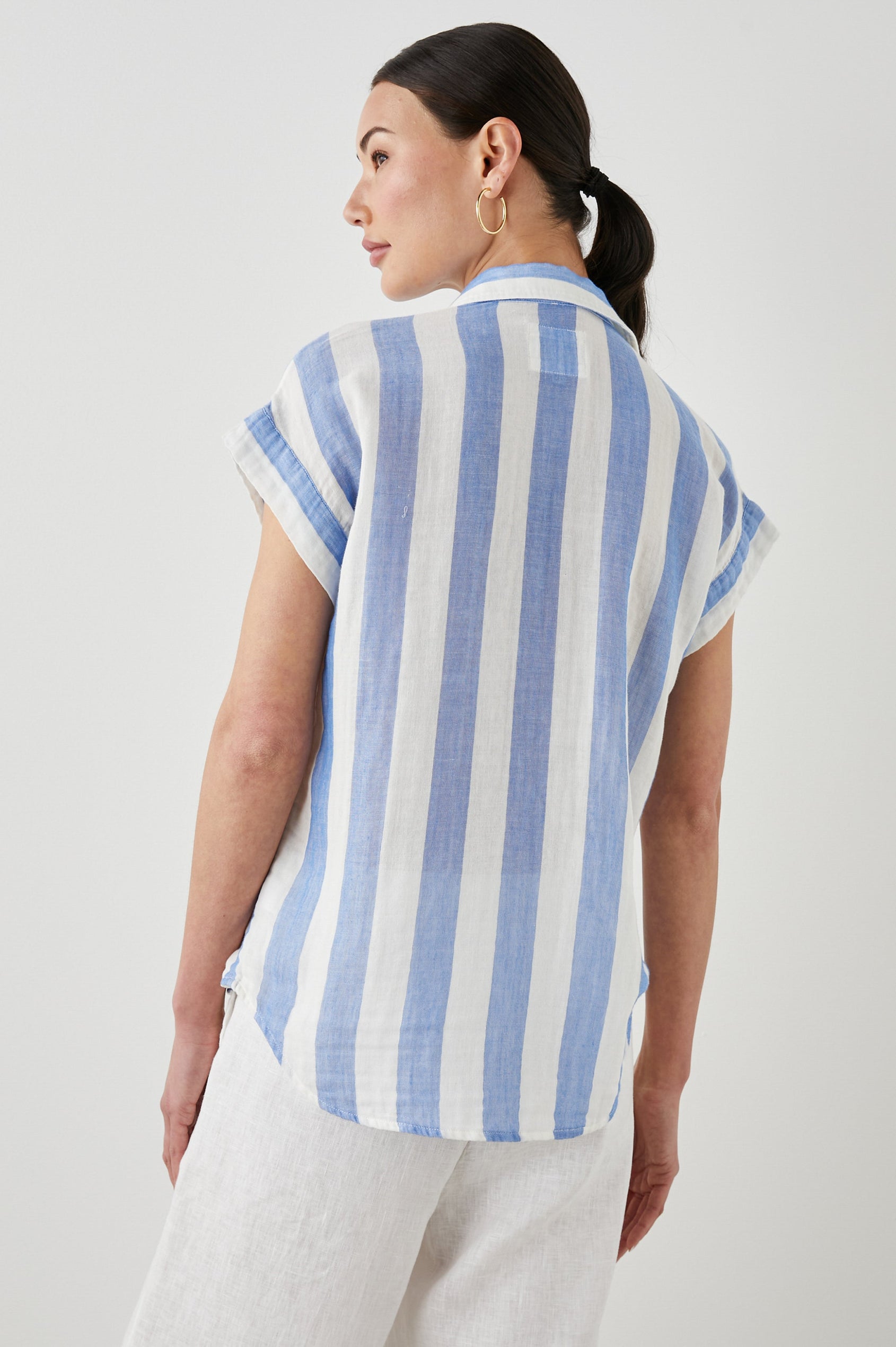 JAMIE SHIRT FERMO STRIPE - BACK