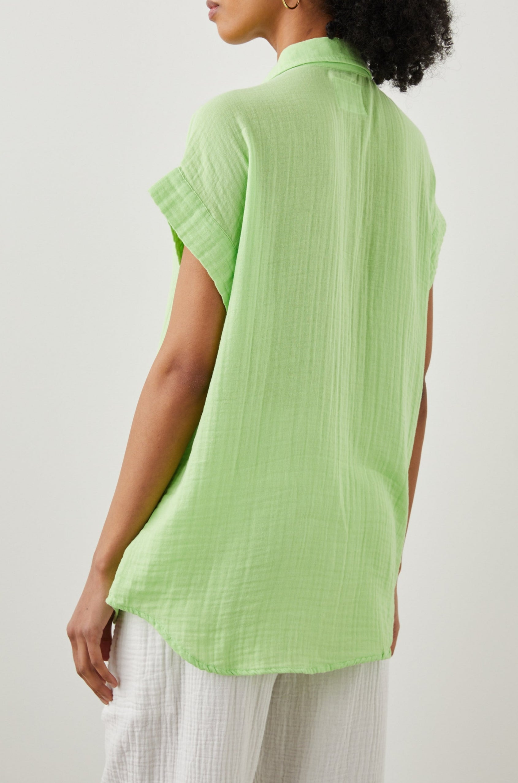 JAMIE SHIRT JADE LIME - BACK