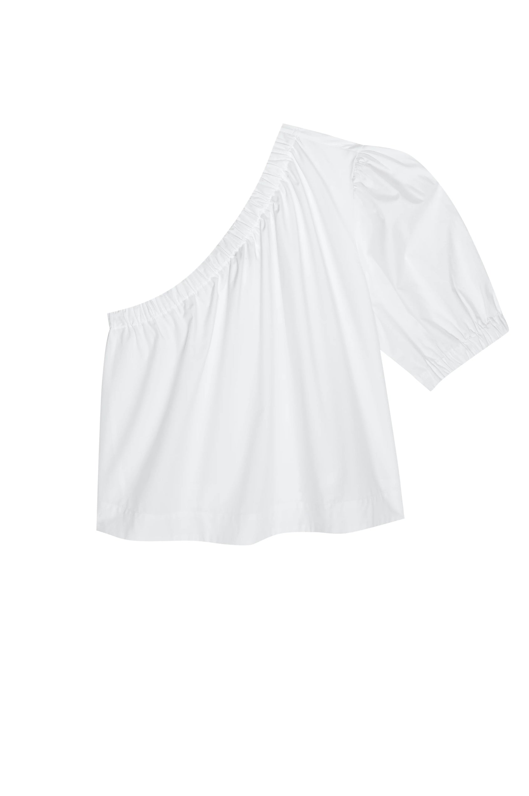 Jayla White One Shoulder Top - flat