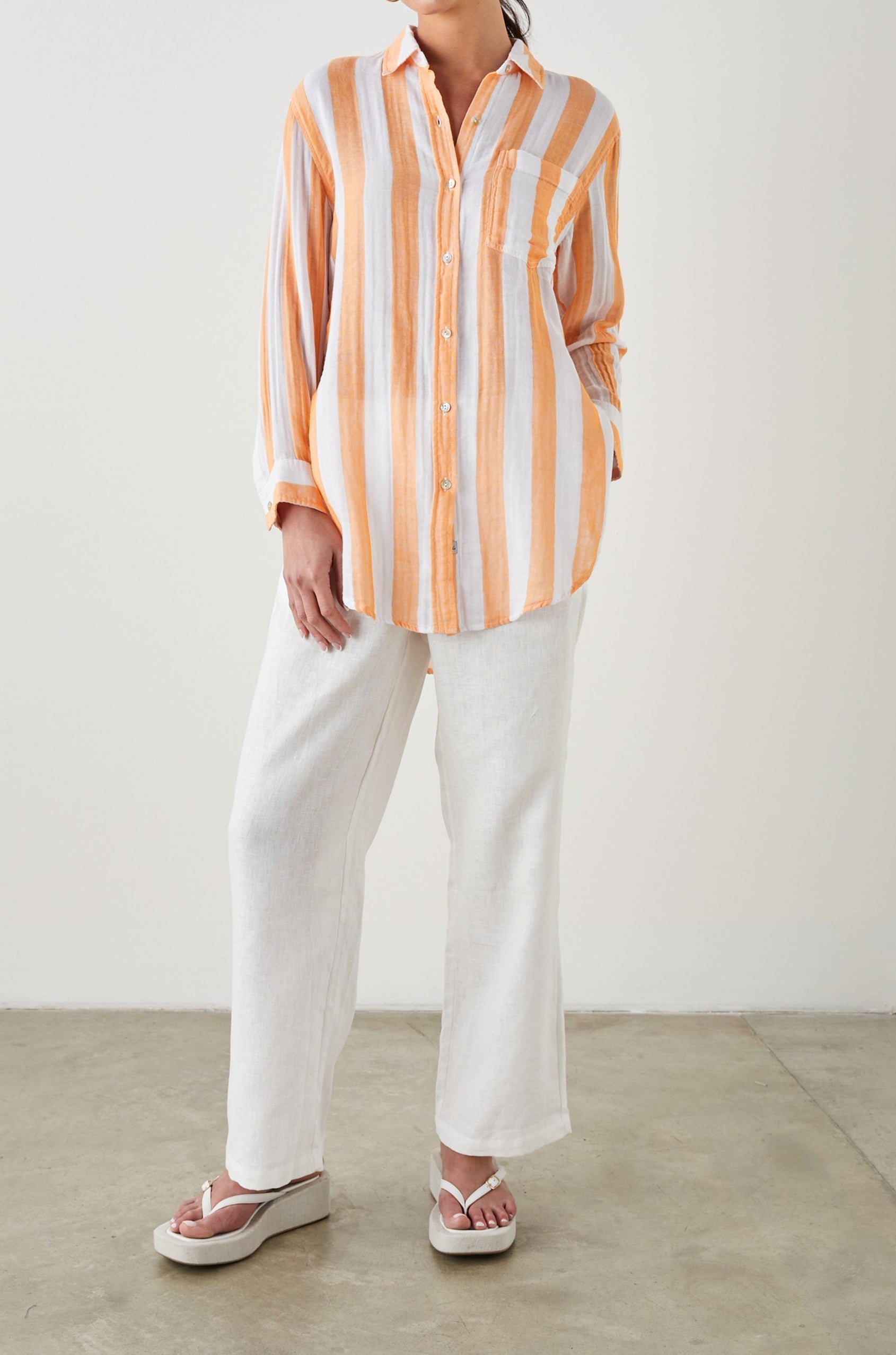 JAYLIN SHIRT ORTONA STRIPE - FULL FRONT BODY