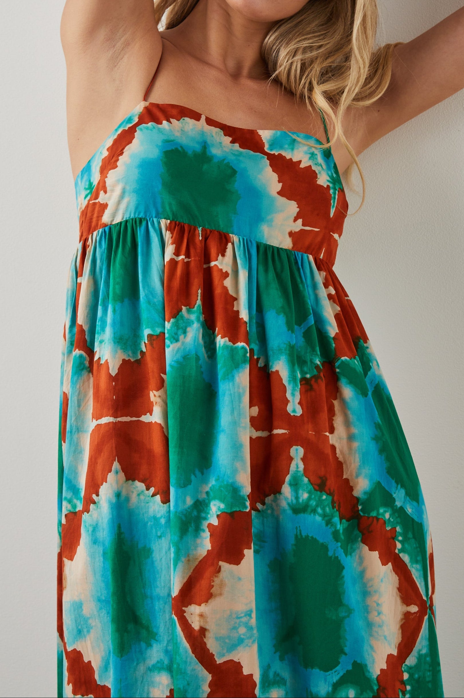 LUCILLE DRESS KALEIDOSCOPE - FRONT ANGLED