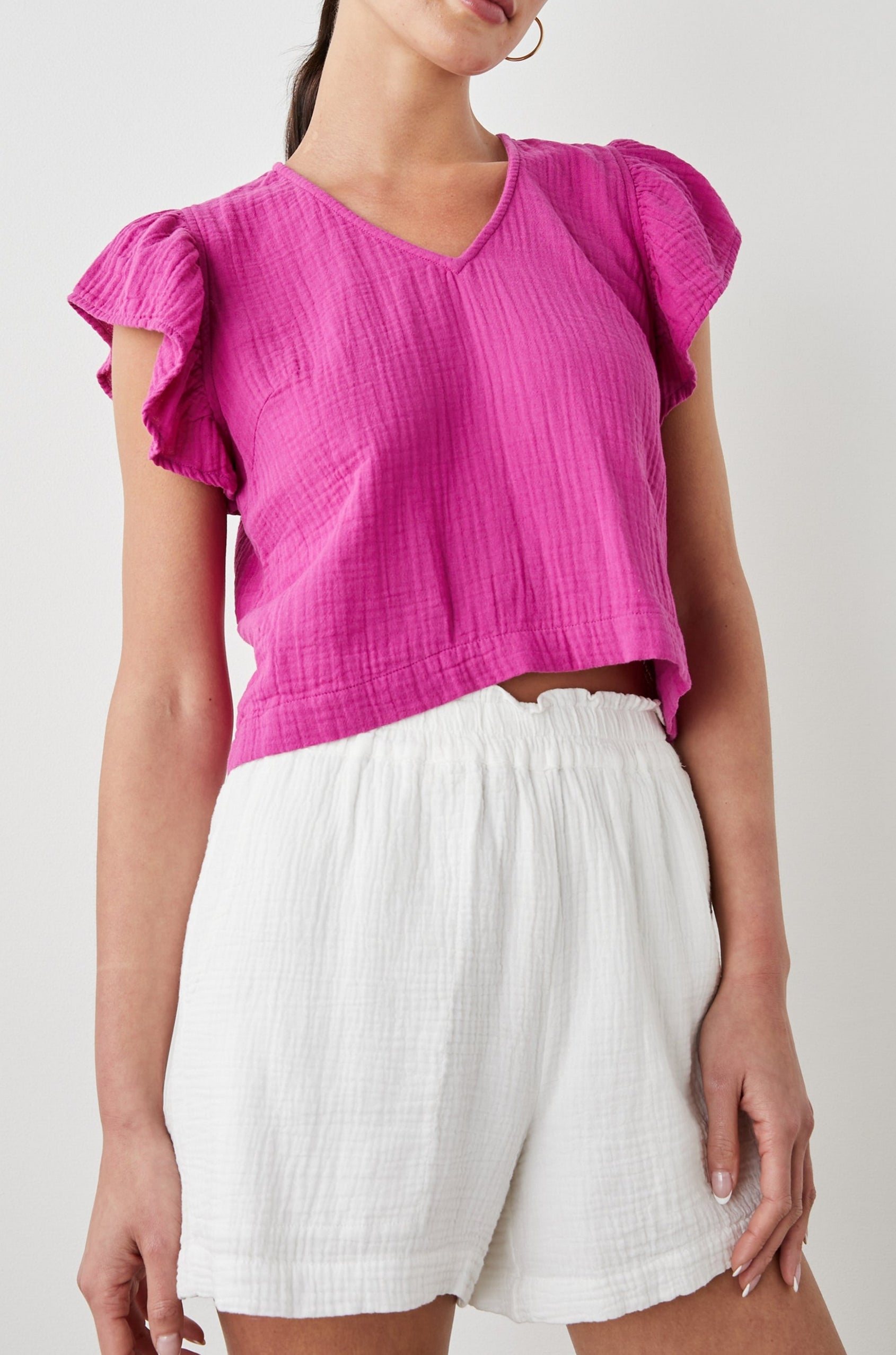 MILEY TOP BERRY - FRONT ANGLE
