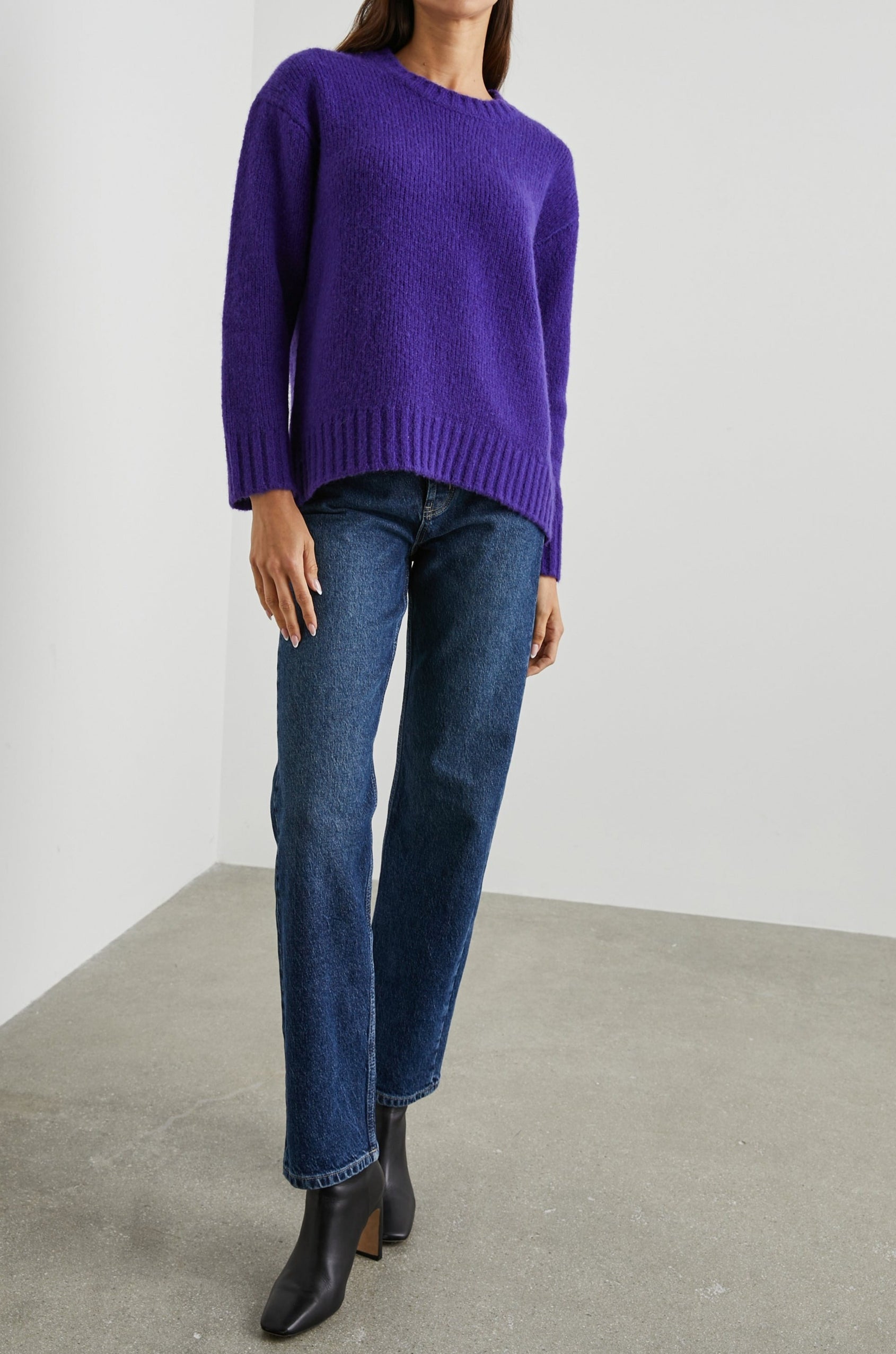 OLIVIA SWEATER ULTRA VIOLET - FULL FRONT BODY