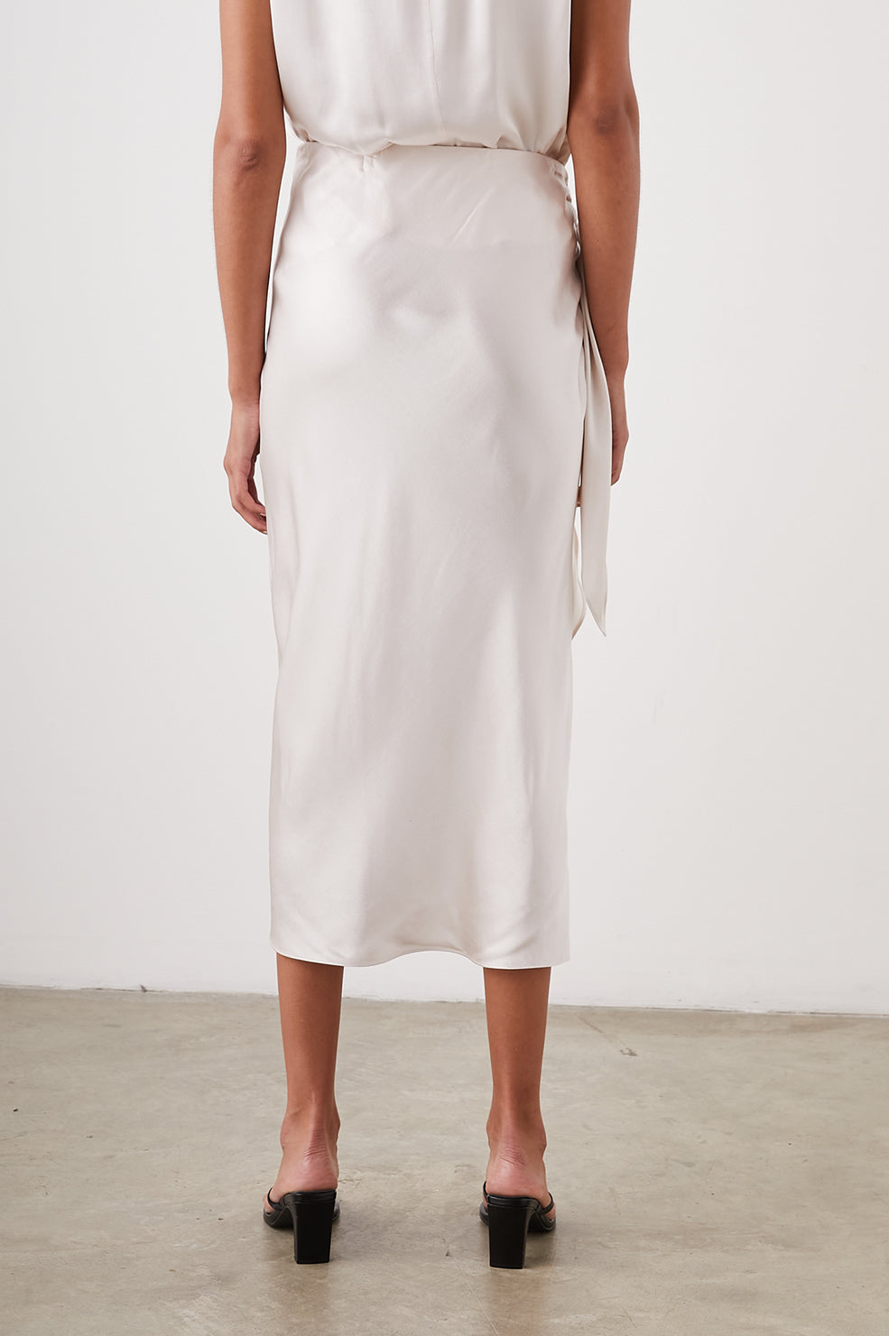 PAIGE SKIRT IVORY - BACK