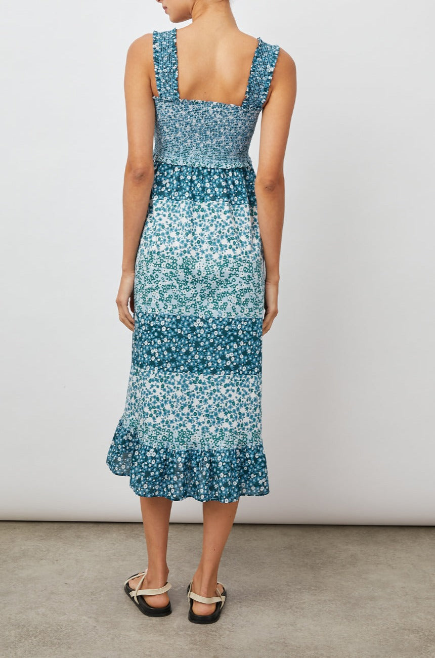 RUMI DRESS - STRIPED FLORAL