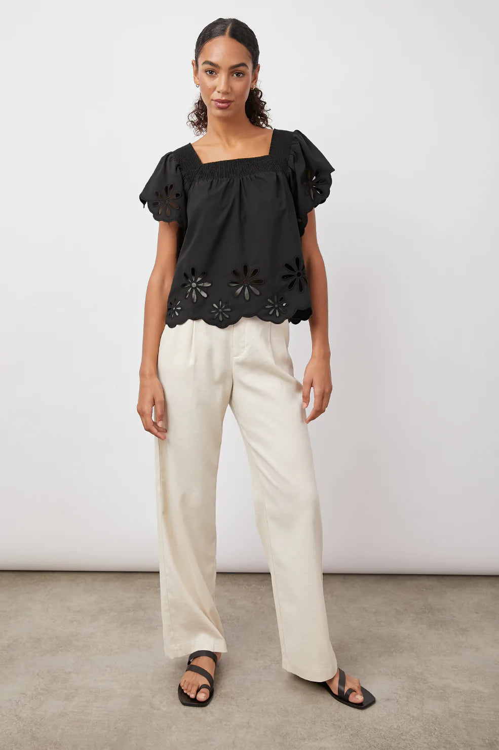 SONORA BLACK EYELET -FULL FRONT BODY