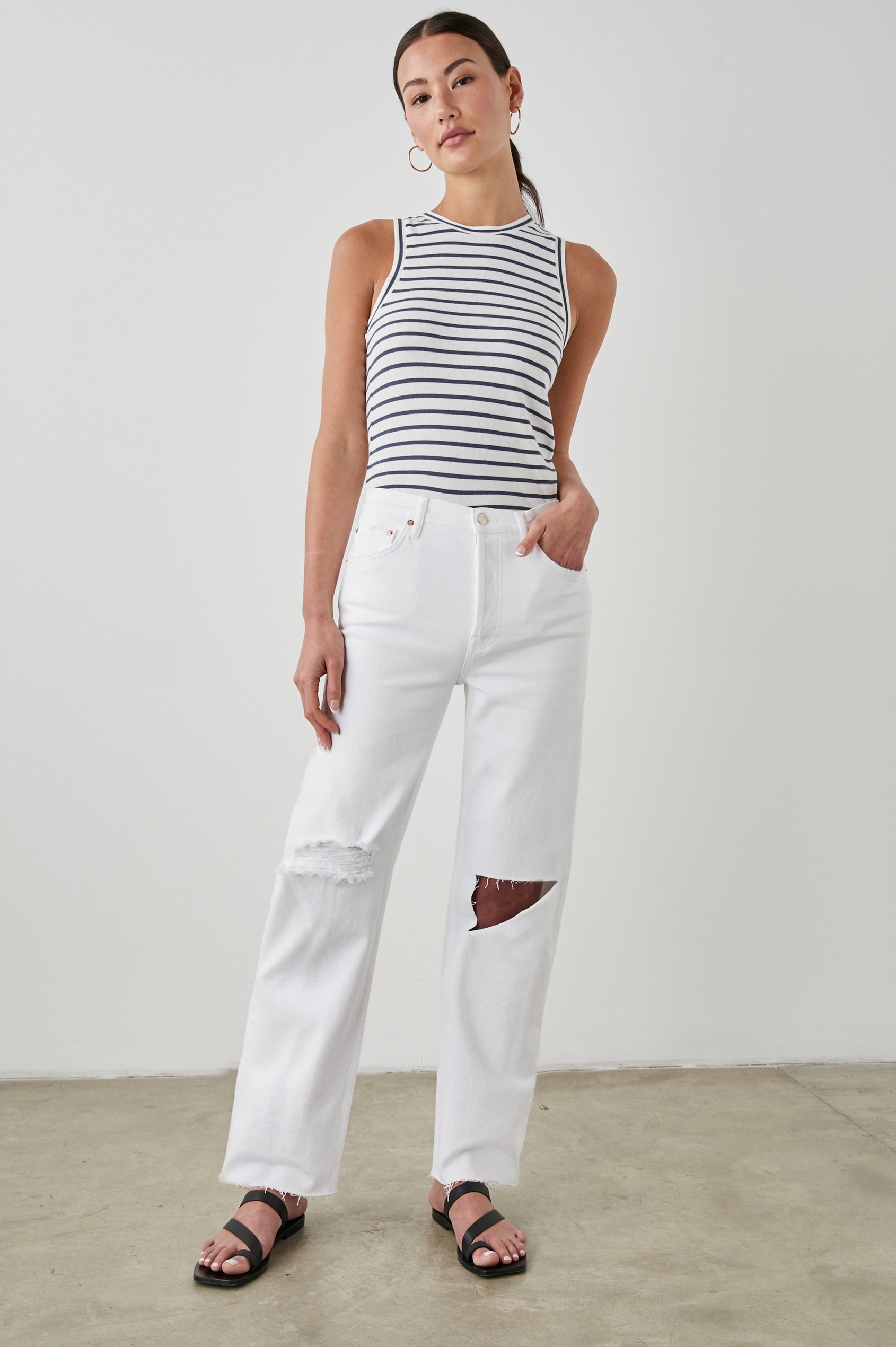 TOPANGA SALT WHITE DISTRESS - FULL FRONT BODY