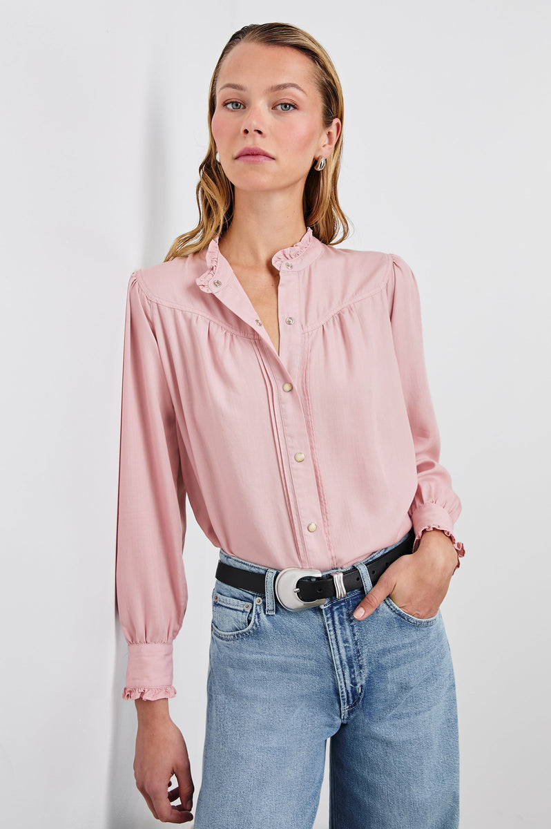 ALANNA SHIRT - DUSTY ROSE – Rails EU