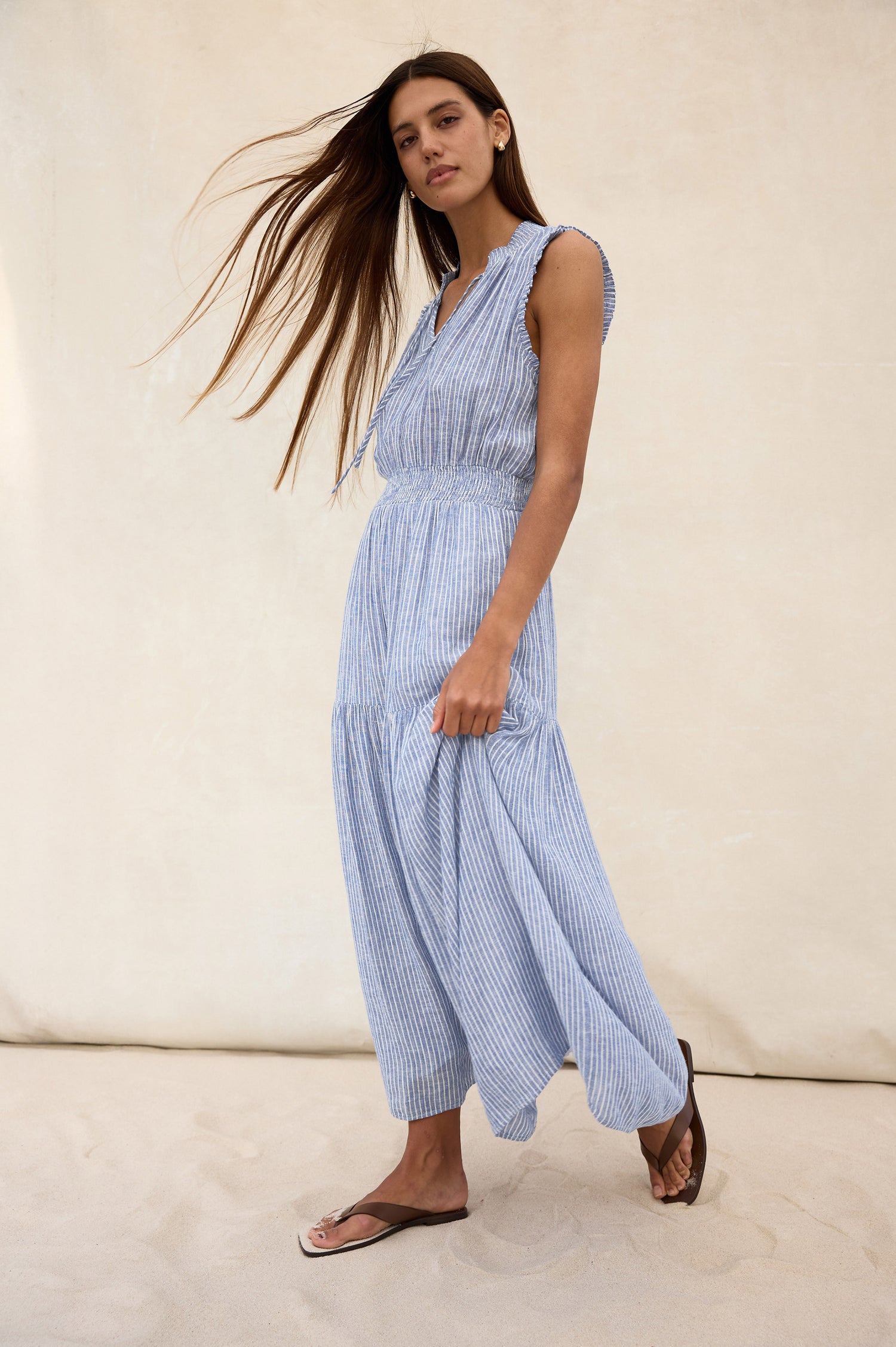 rails linen dress Rails | Loulou Dress - Magalia Stripe | Premium Linen | Size XS