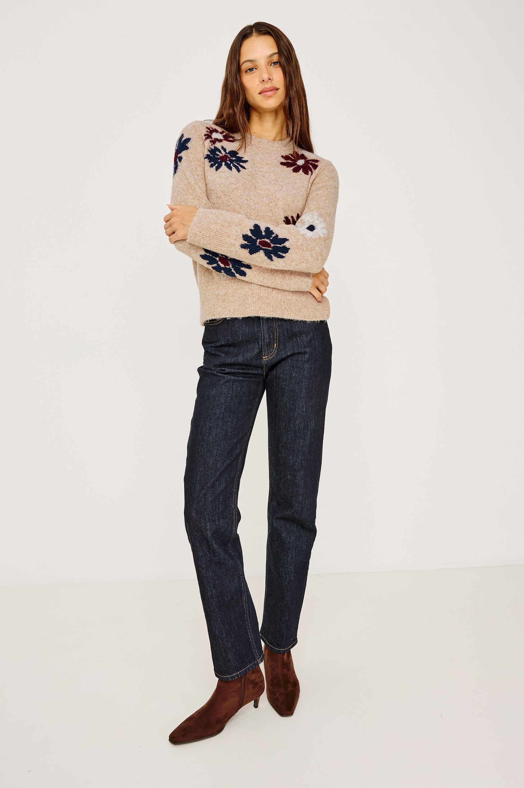 ANISE SWEATER - OAT DAISIES