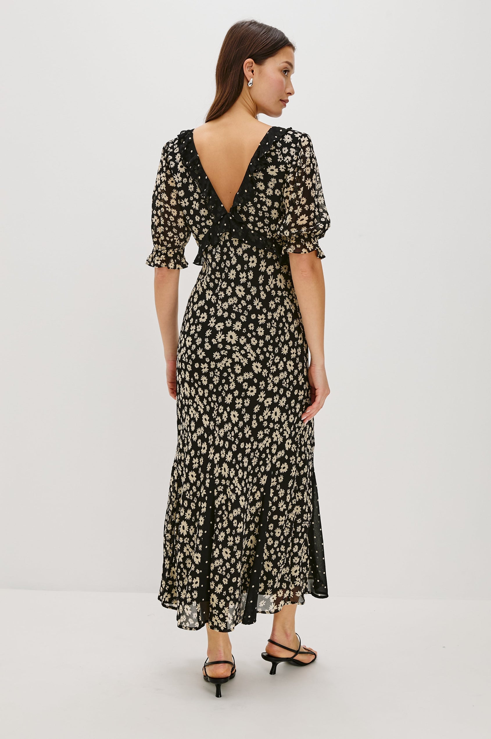 ANNMARIE DRESS - DAISY DOT COMBO