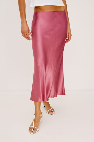 ANYA SKIRT - DARK ROSE