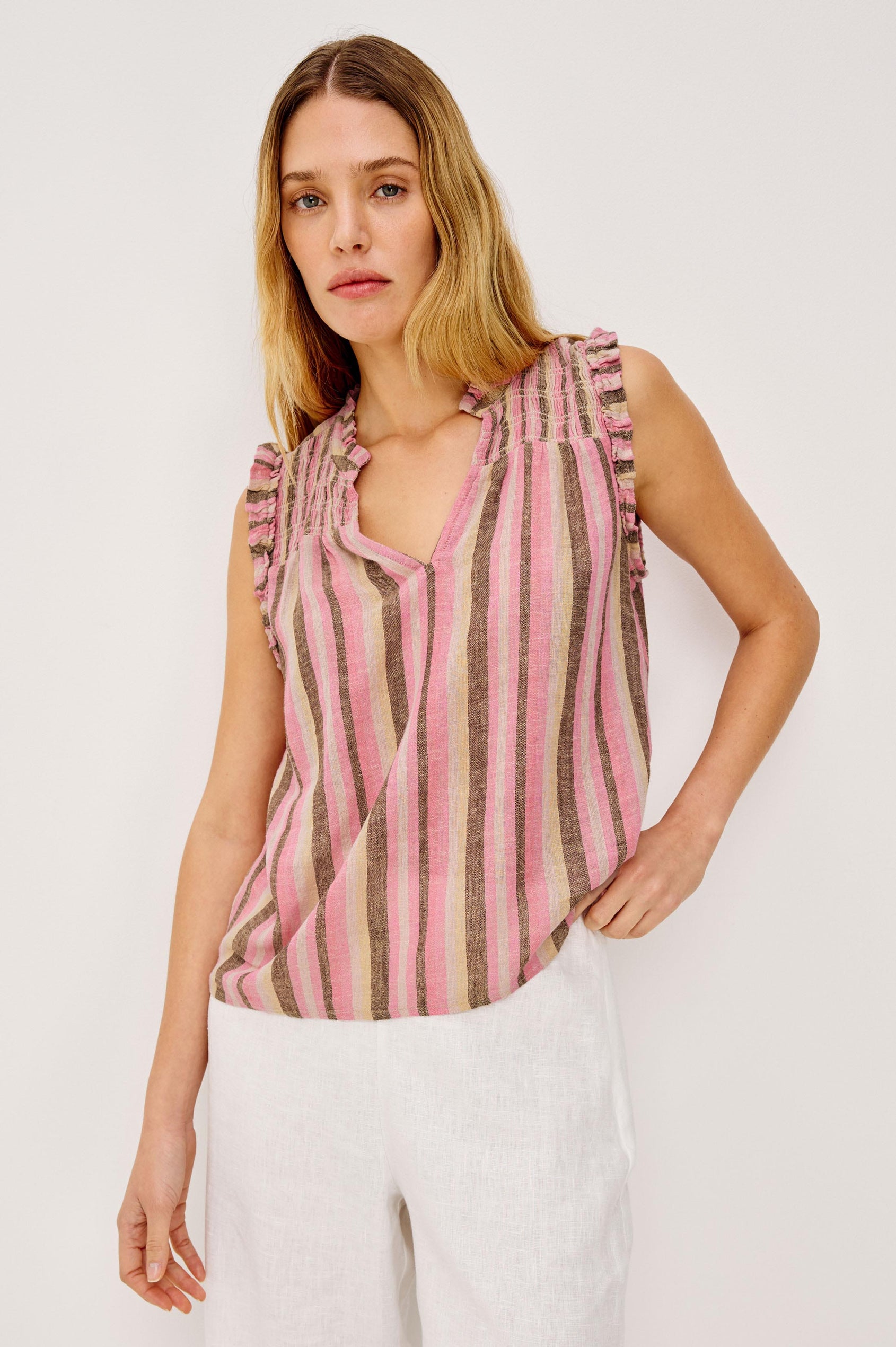 ARLENE TOP - CORDOBA STRIPE