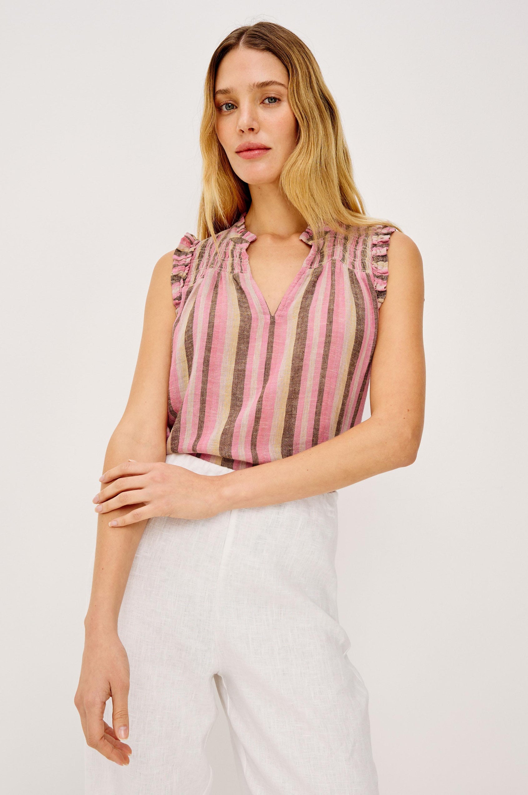 ARLENE TOP - CORDOBA STRIPE