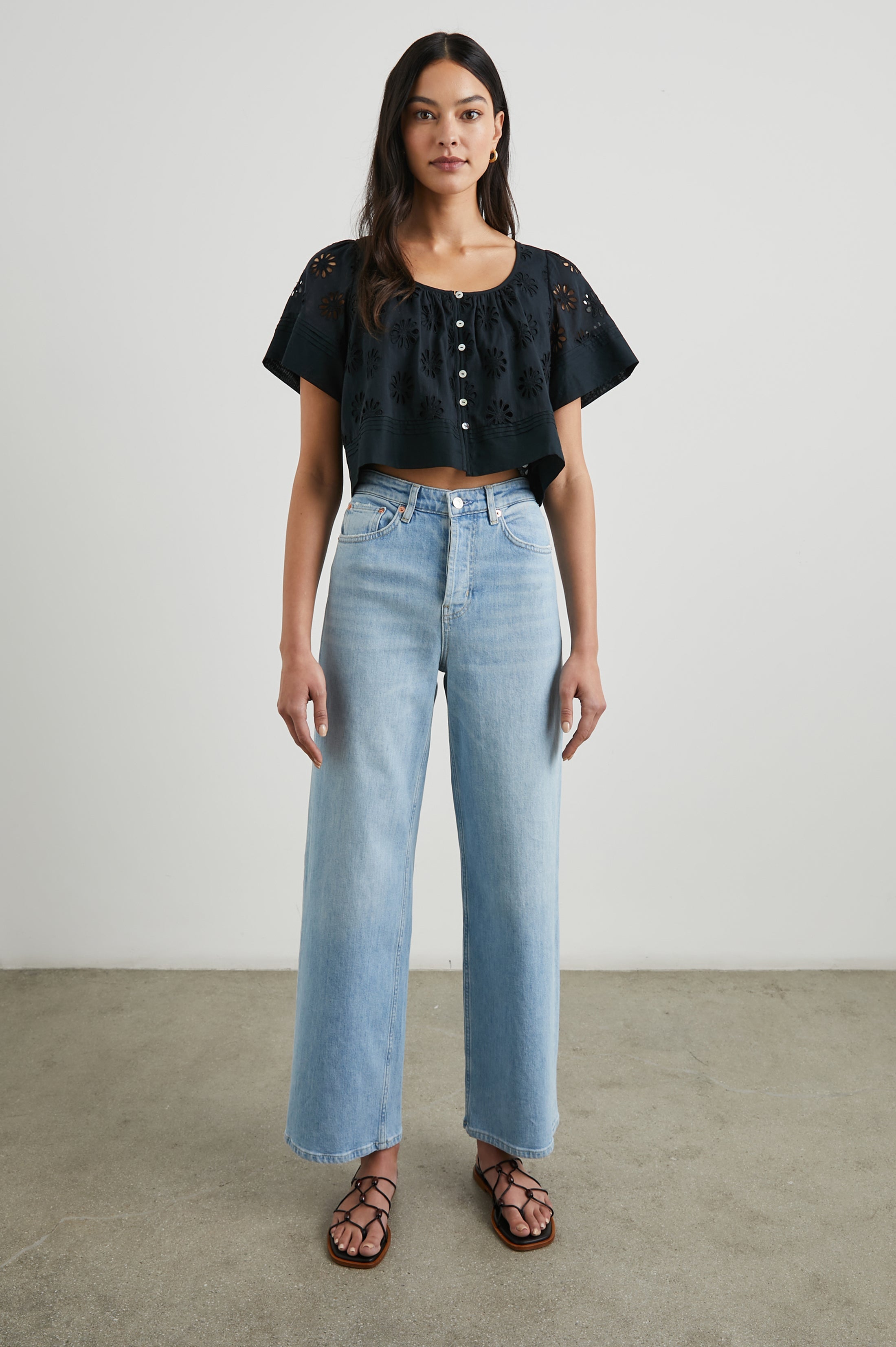 BAMBINA TOP - BLACK – Rails EU
