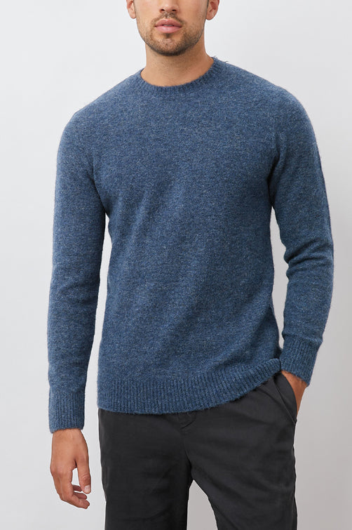 BECKSON SWEATER - HEATHER BLUE - FRONT BODY