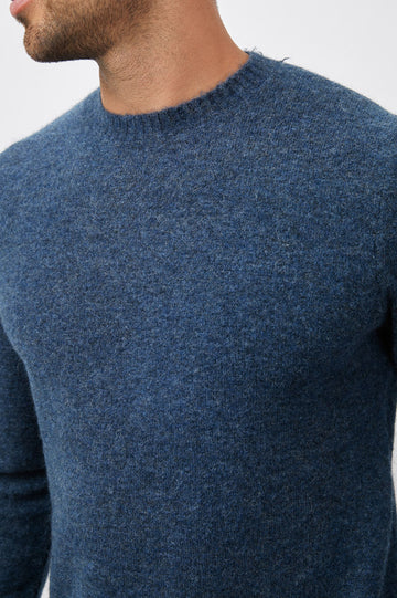 BECKSON SWEATER - HEATHER BLUE - DETAILS