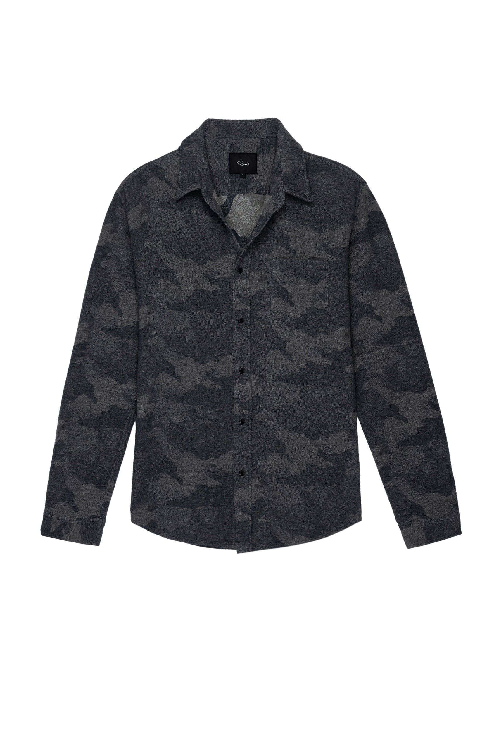 berkeley blue camo shirt- flat