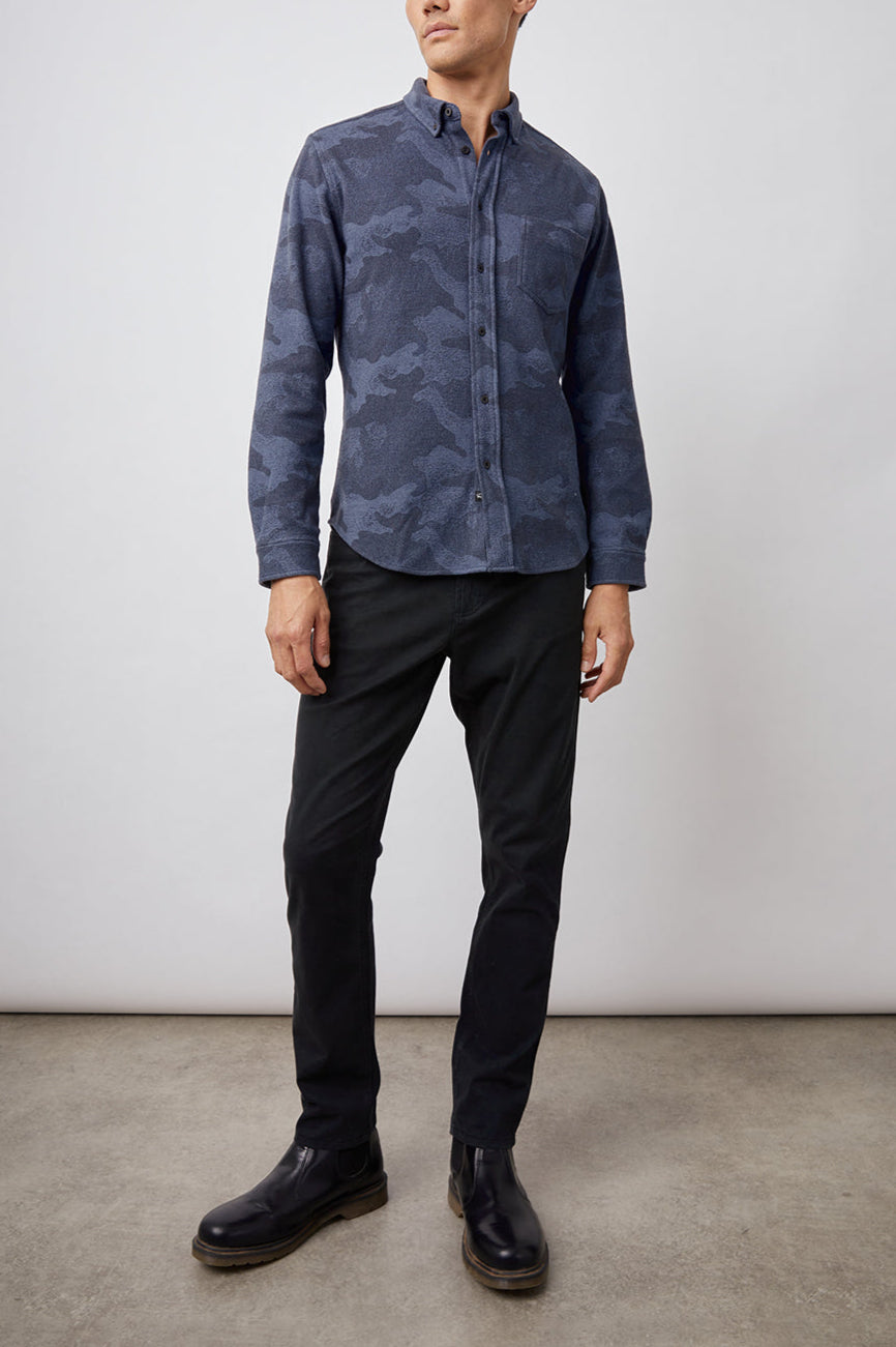 BERKELEY SHIRT - INDIGO CAMO