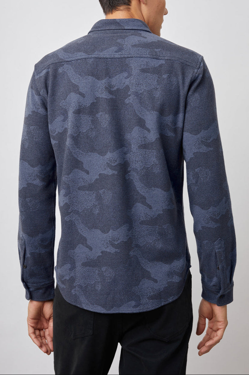 BERKELEY SHIRT - INDIGO CAMO
