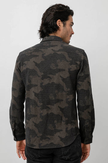 BERKELEY SHIRT - OLIVE CAMO - BACK
