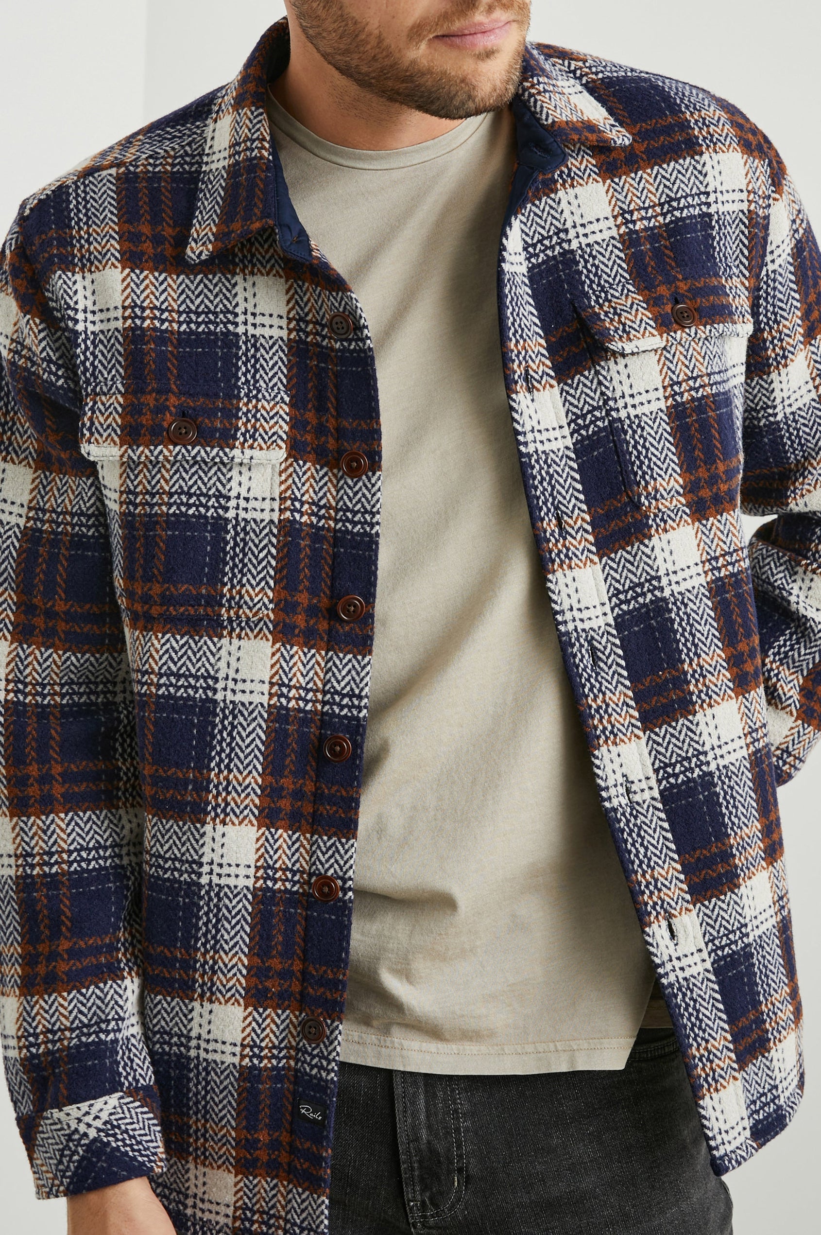 BERKSHIRE-NAVY-UMBER-CREAM-FRONT ANGLE