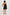 Blanca Bubble Hem Mini Dress with Spaghetti Straps and Side Pockets. Full Body Back View Shown on Model.