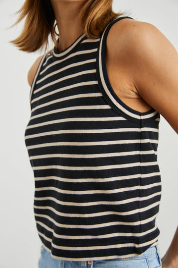BOXY-TANK-BLACK-IVORY-STRIPE-DETAIL