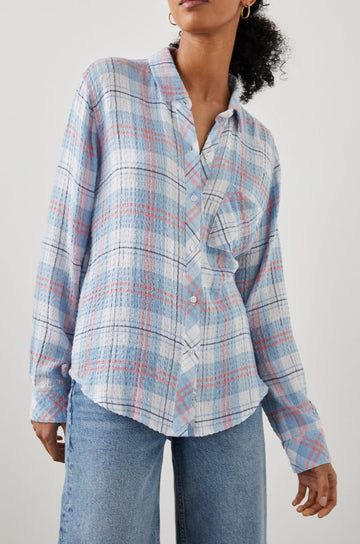 BRADY SHIRT IVORY CLOUD - FRONT UNTUCKED