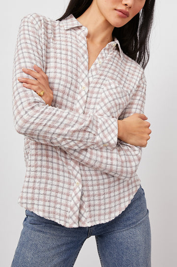 BRADY SHIRT - POWDER STEEL BLUSH