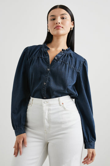 CAMILLE-DARK-VINTAGE-WASH--FRONT TUCKED IN MODEL 2