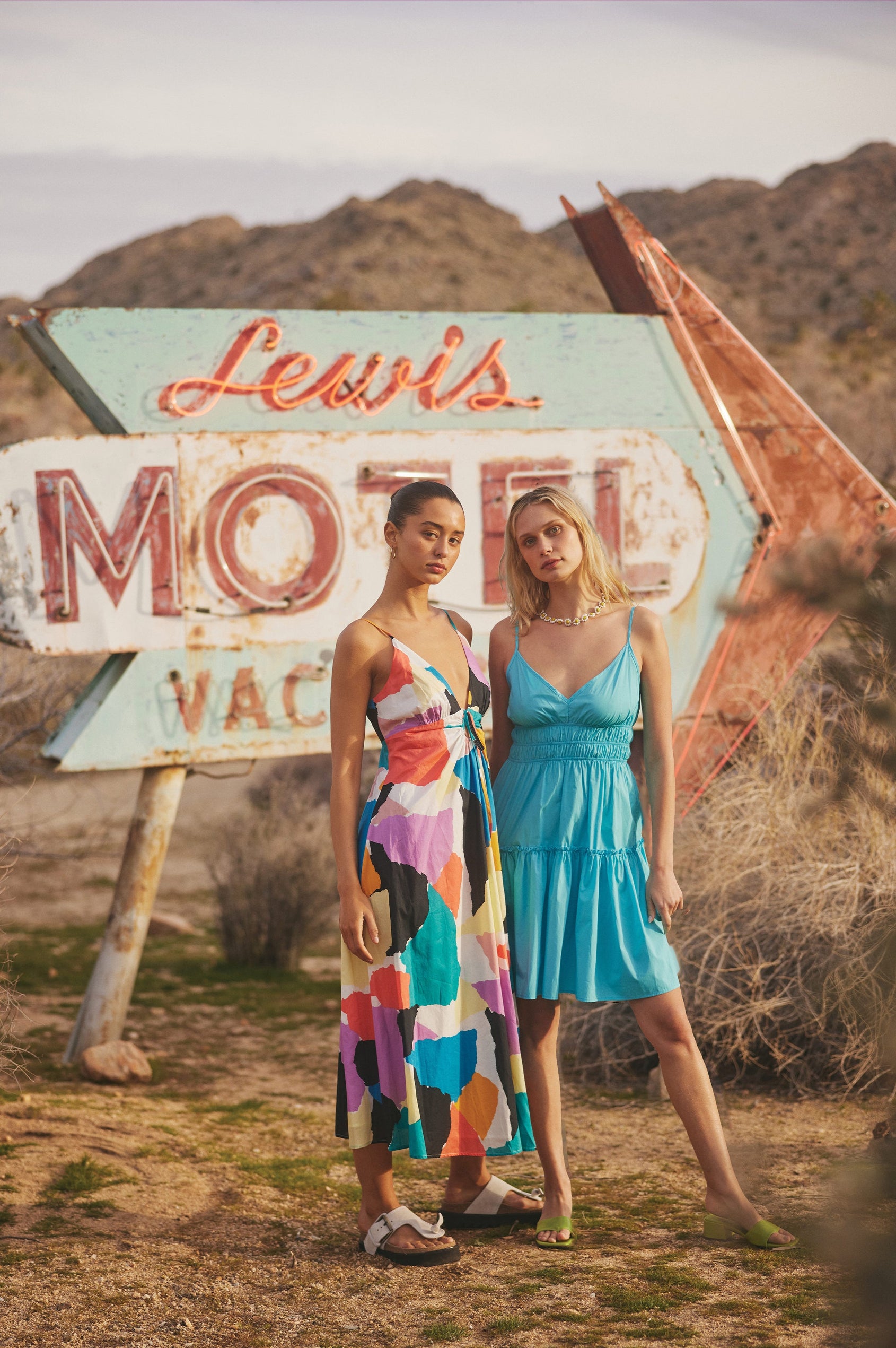 CARMEN BLUE SURF DRESS - EDITORIAL