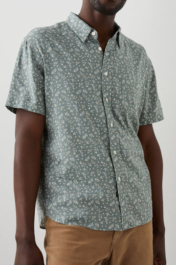 CARSON ACORN FORAGE MINT SHIRT - FRONT