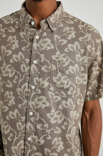 CARSON JAPANESE MAPLE FADED SADDLE SHIRT - DETAIL