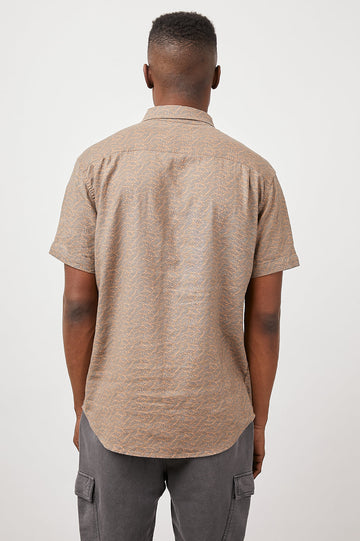 CARSON ABSTRACT WAVE DUCK SHIRT-BACK