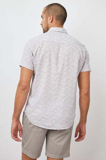 CARSON SHIRT - BLUE HELIX BLUSH - BACK