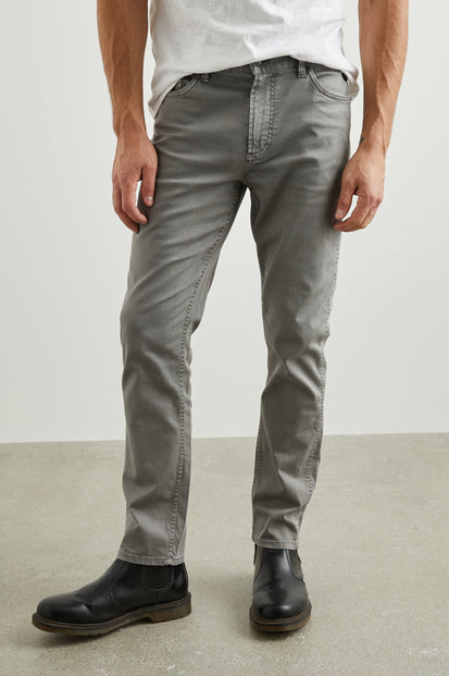 CARVER FADED GREY PANT - FRONT