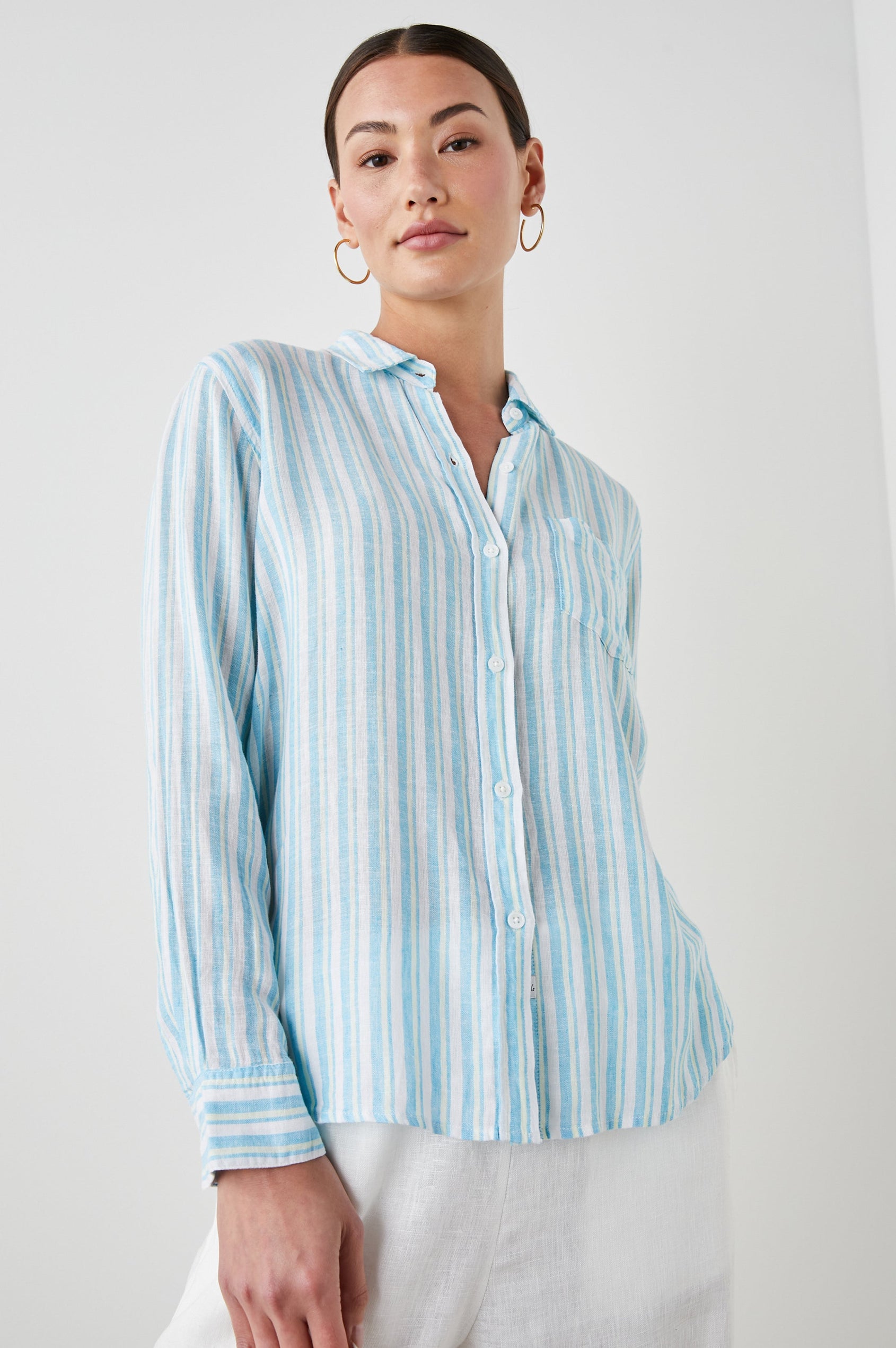 CHARLI SHIRT LAGUNA STRIPE - FRONT