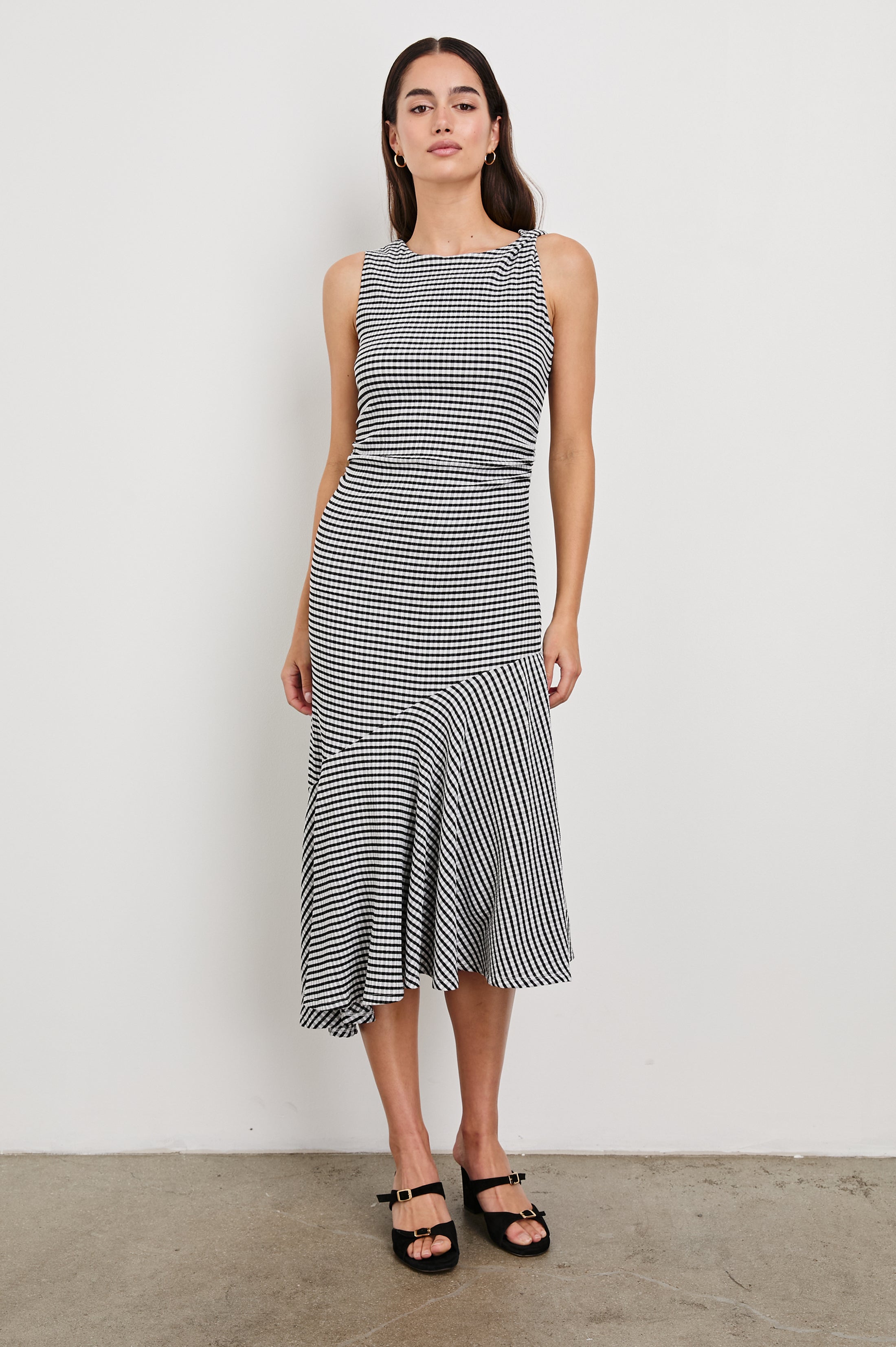 DAIJA DRESS - BLACK GINGHAM – Rails EU