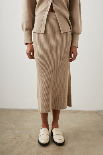 DAVINA SKIRT OAT - FRONT