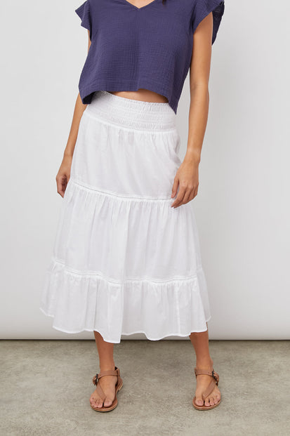 EDINA SKIRT - BRIGHT WHITE