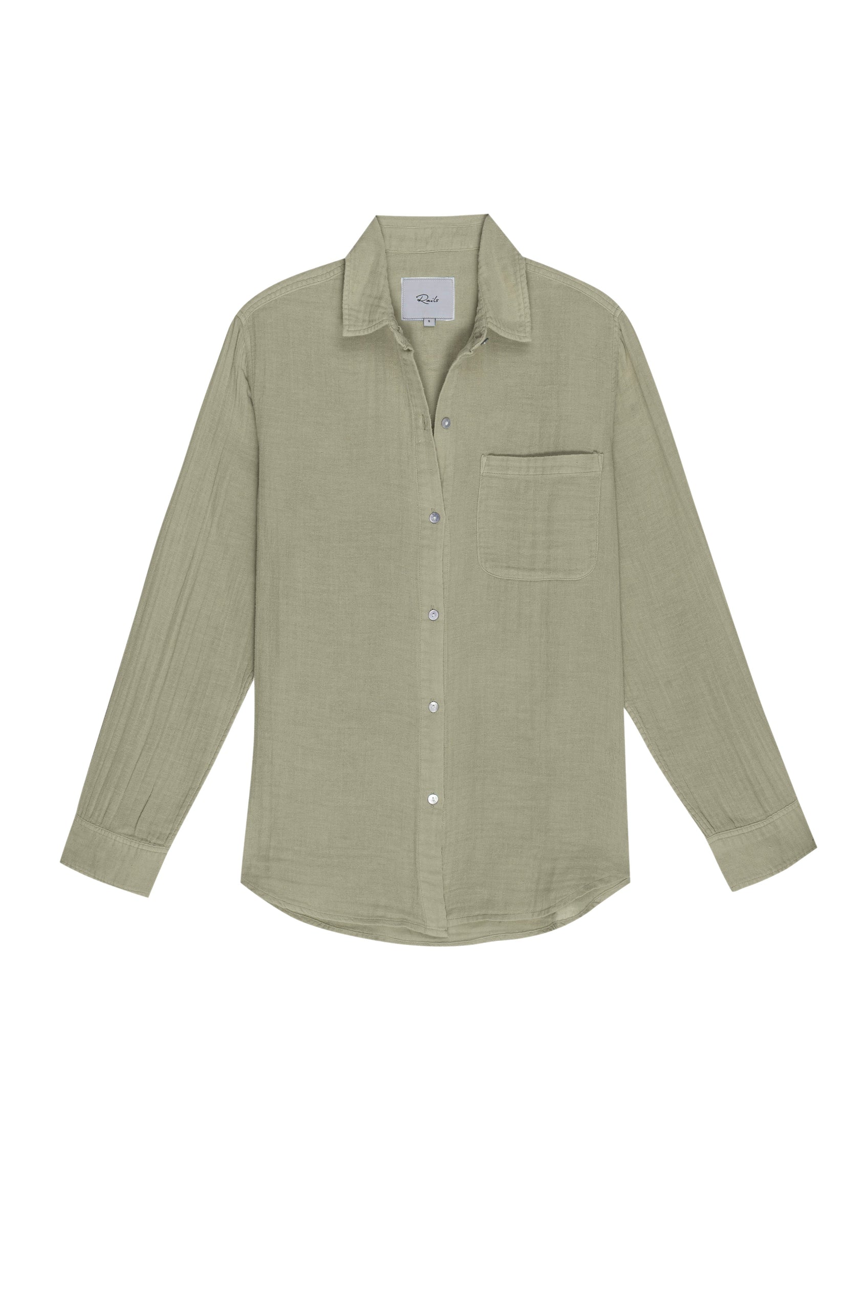 ELLIS SAGE LONG SLEEVE BUTTON DOWN -FLAT