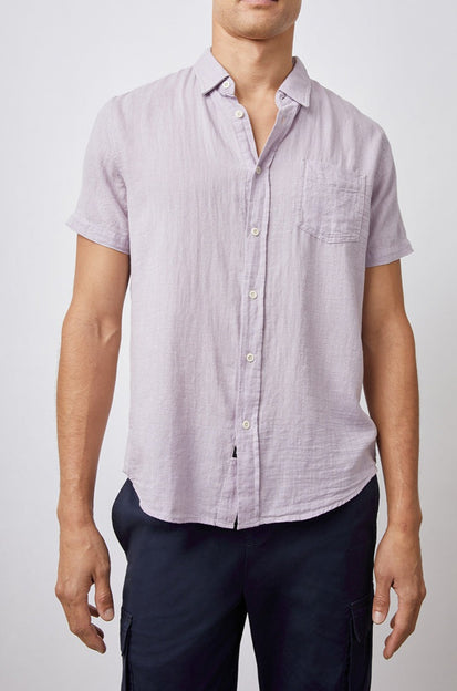 FAIRFAX LAVENDER BUTTON DOWN SHORT SLEEVE-