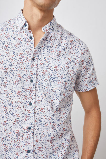 FAIRFAX SHIRT MEDITERRANEAN FORAGE - BUTTON DETAILS