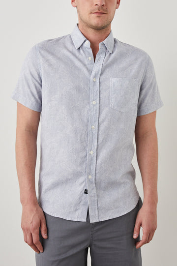 FAIRFAX AMAZON SUN BLUE SHIRT - FRONT