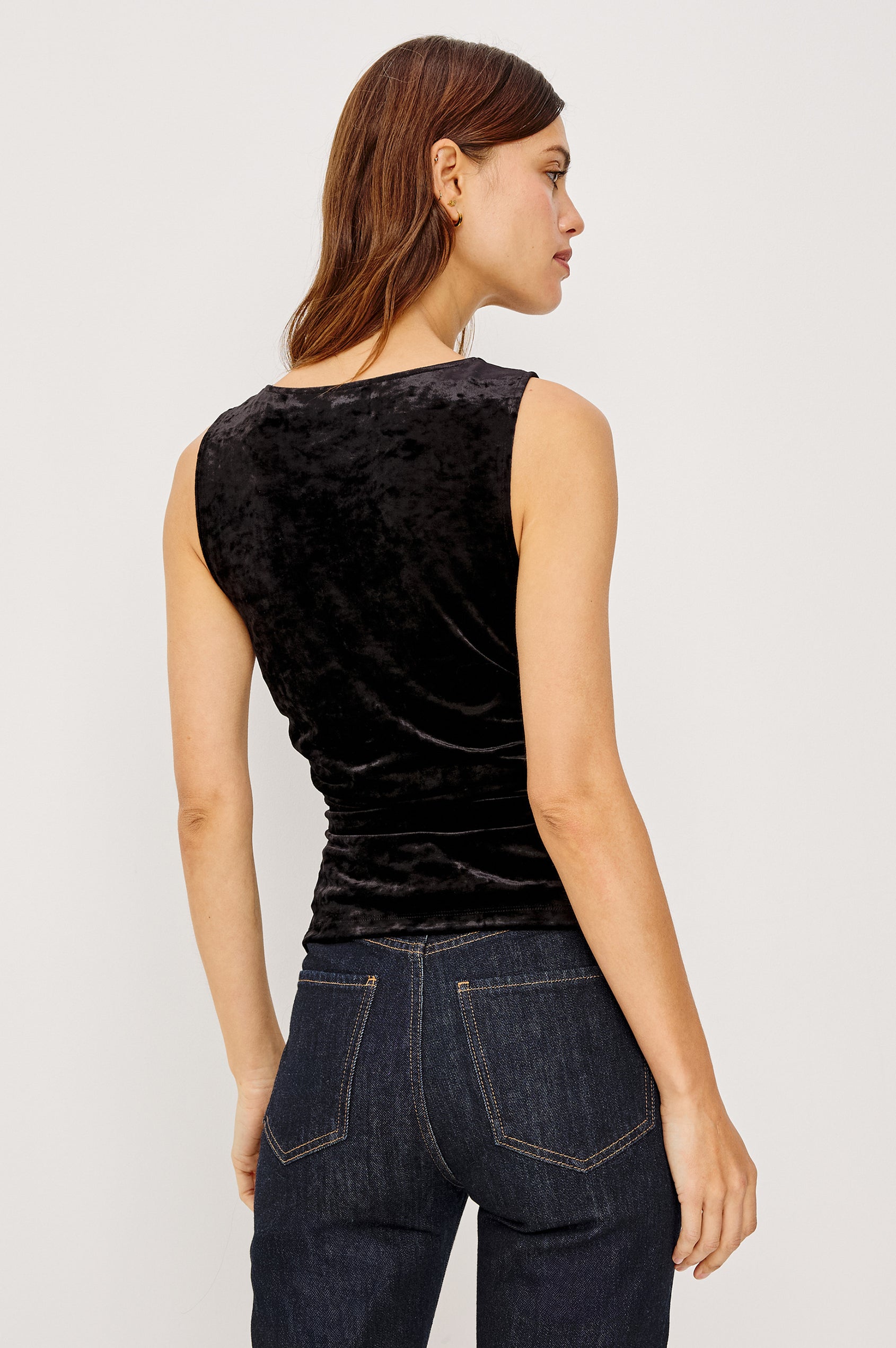 FETE TOP - BLACK VELVET